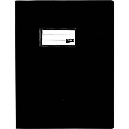 Prot&egrave;ge-cahier  17 x 22 cm Apli - polypropyl&egrave;ne 19/100 - noir 