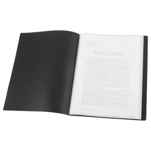 Protège-documents - A4 - 20 poches - Noir