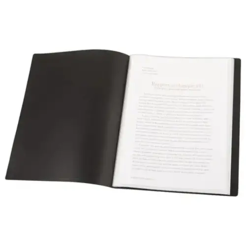 Prot&egrave;ge-documents - A4 - 60 poches - Noir 