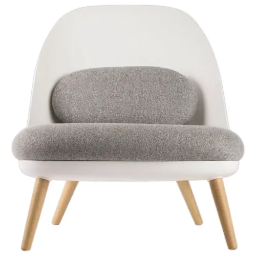 Fauteuil COCOON Blanc / Gris