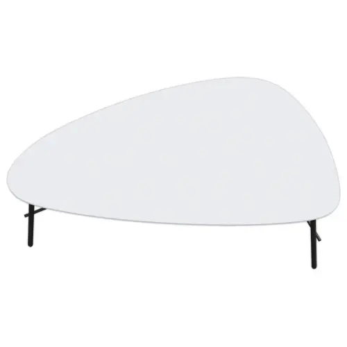 Table basse gigogne 93 cm blanche