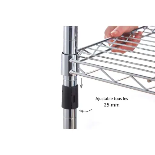 Etagère multifonction 5 niveaux L120 cm