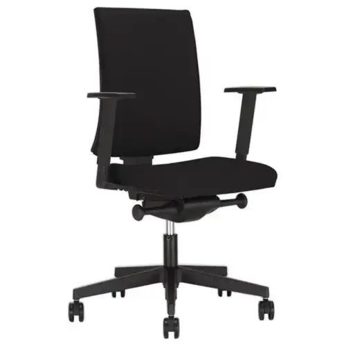 Si&egrave;ge Navigo tissu synchrone noir coque noire avec accotoirs 4d mont&eacute;s 