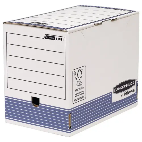 10 Bo&icirc;tes &agrave; archives automatiques Banker's box - Dos 20 cm - FELLOWES 
