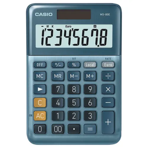 Calculatrice Casio MS80E solaire 8 chiffres 