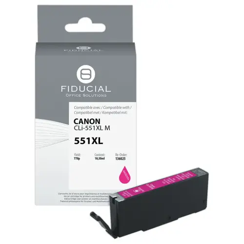 Cartouche Canon CLi-551XL magenta compatible FIDUCIAL 