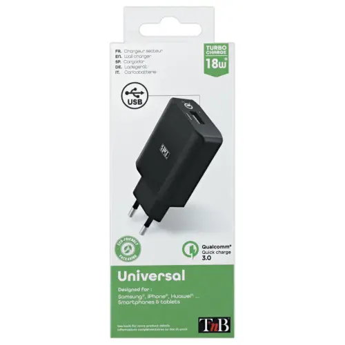 Chargeur secteur USB QC 3.0