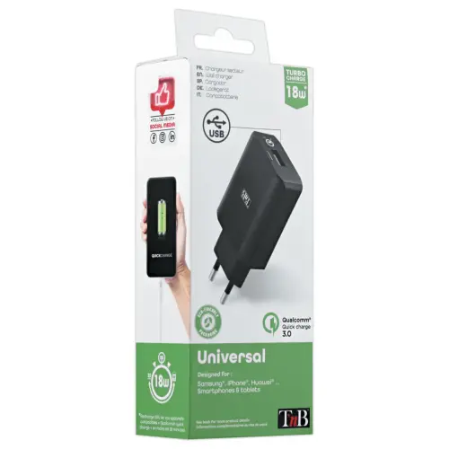 Chargeur secteur USB QC 3.0