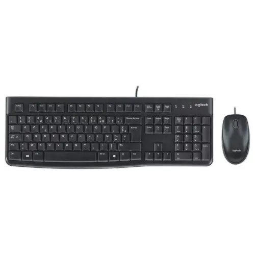 Kit clavier + souris filaire Logitech MK120 AZERTY 