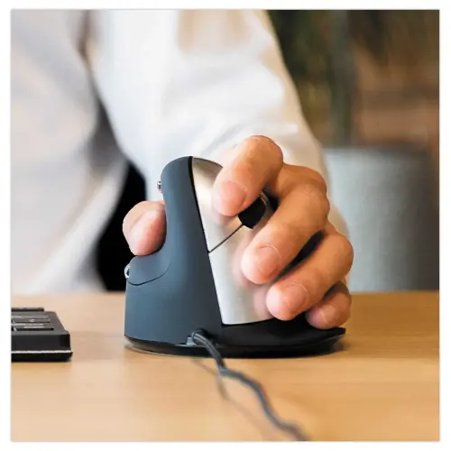 R-Go HE Souris ergonomique verticale filaire gaucher modèle moyen