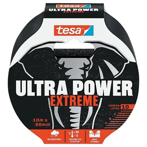 Ruban Tesa Ultra Power Extr&ecirc;me 10 m x 50 mm - Noir 
