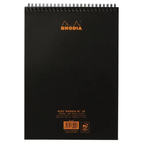 Bloc spirale de 80 feuilles détachables A4 - 5x5 - RHODIA