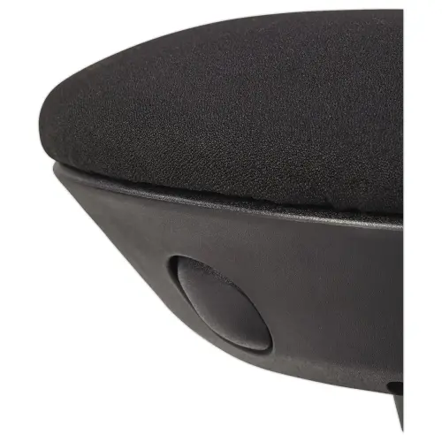 Tabouret ergonomique &agrave; bascule noir avec roulettes 