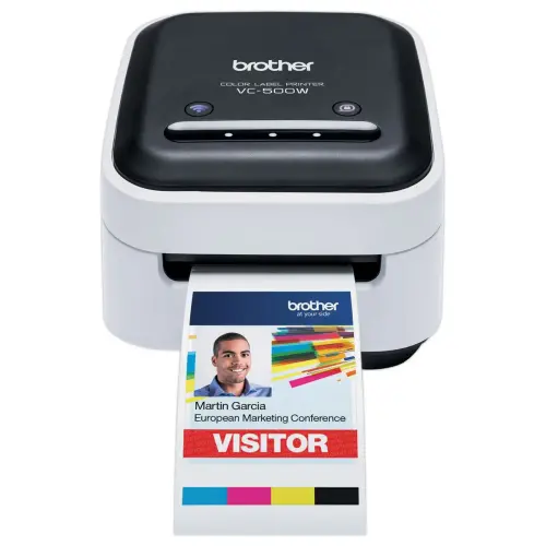 Imprimante étiquettes Brother couleur VC-500WCR