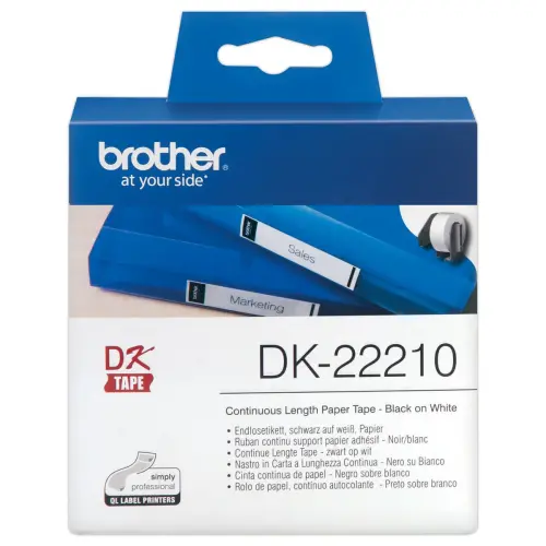 Rouleau d'étiquettes QL BROTHER 29 mm x 30 m DK22210