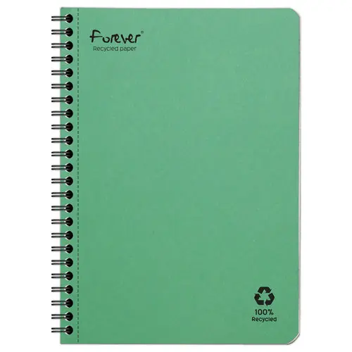 Cahier recyclé à spirales pages A5 5x5.