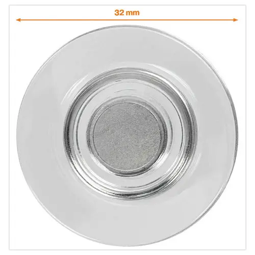 4 Aimants pour tableaux blancs - 32 mm de diam&egrave;tre - NOBO 
