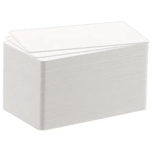 100 Cartes plastiques vierges 0,50 mm pourimprimante DURACARD ID 300.