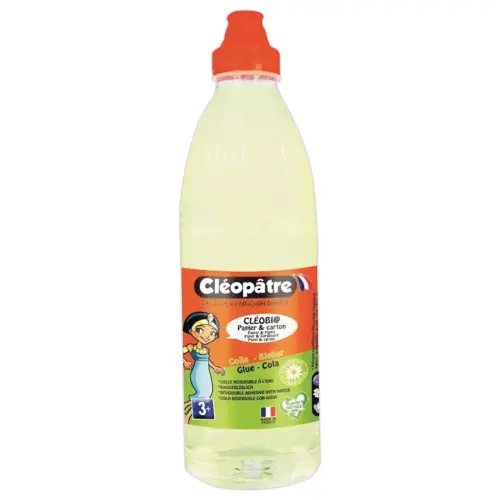 Colle liquide bleue lavable à l'eau - Cléopâtre - 1Kg