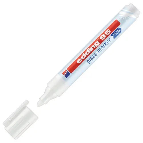 Marqueur surface en verre effa&ccedil;able EDDING 95 - Pointe ogive 