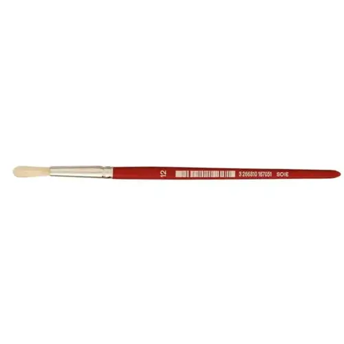 Brosse ronde n&deg;12 - OZ - en soie - peinture acrylique et &agrave; l'huile 
