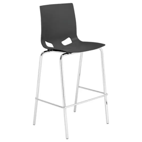 Tabouret haut FONDO HOCKER polypropylène gris