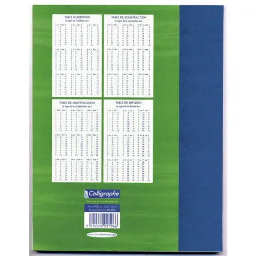 Cahier de brouillon CLAIREFONTAINE - 17x22cm - 96 pages Sey&egrave;s 56g -  - lot de 10 
