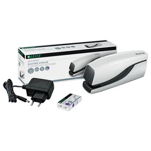 Agrafeuse électrique NeXXt filaire - 20 feuilles - Blanc - LEITZ