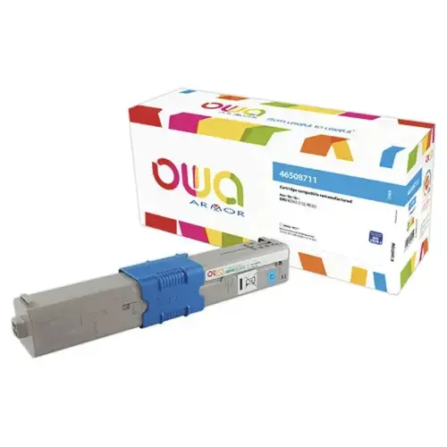 Toner éq. OKI 46508711 - Haute capacité - Cyan - OWA