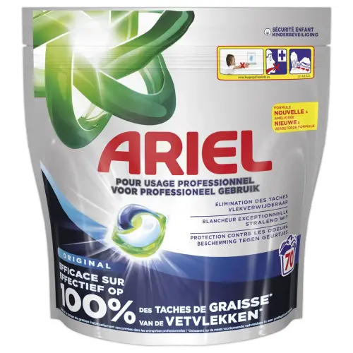 80 Doses de lessive pr&eacute;-dos&eacute;e &ndash; Ariel 