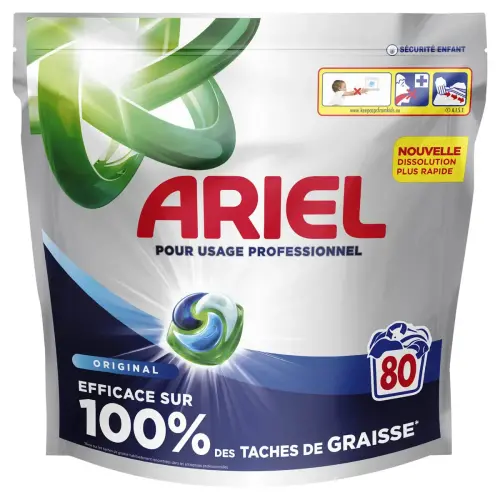 80 Doses de lessive pr&eacute;-dos&eacute;e &ndash; Ariel 