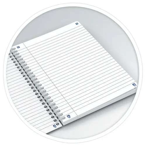 Cahier spirale Flowers - A5 - Ligné 7mm - 120 pages - Oxford