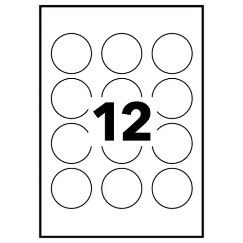 240 Badges adhésifs ronds 51mm