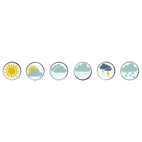 Aimants m&eacute;t&eacute;o Wonday - &Oslash; 40 mm - Lot de 6 