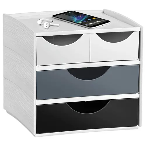 Mini module de rangement Mineral Multicolore Dim 18,6 x 18,5 H 17,5 cm 