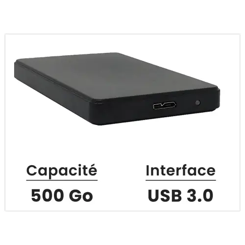 Disque dur externe 500 Go reconditionné