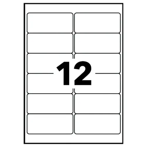 10 Planches d'étiquettes 99,1x42,3 mm 120étiq/boîte