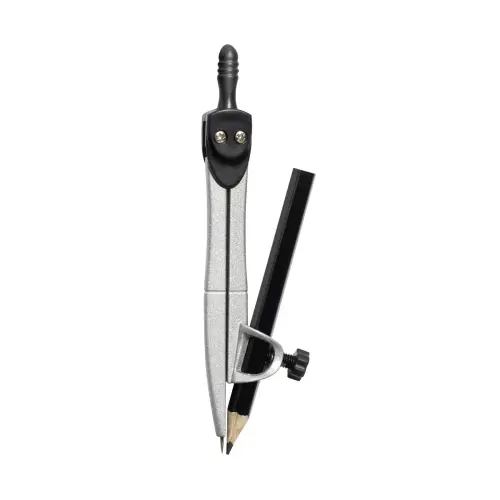 Compas scolaire métal WONDAY - gris et noir