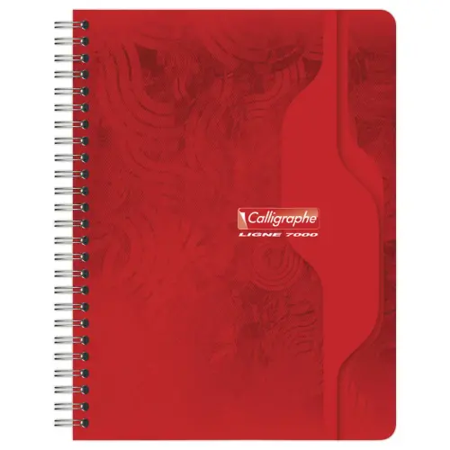 Cahier spirale - 70g - 17 x 22 cm -180 pages - Calligraphe