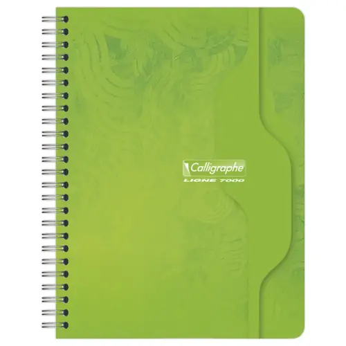Cahier spirales - 70g - 17x22cm, Seyes, 100 pages - CALLIGRAPHE 