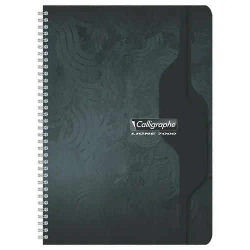 Cahier spirale - 70g - A4 - Séyès - 100 pages - assortis - CALLIGRAPHE