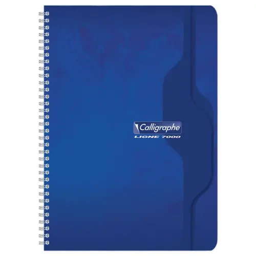 Cahier spirale - 70g - A4 - Séyès - 100 pages - assortis - CALLIGRAPHE