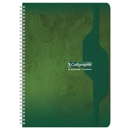Cahier spirale 70g - A4- Seyès - 180 pages - CALLIGRAPHE