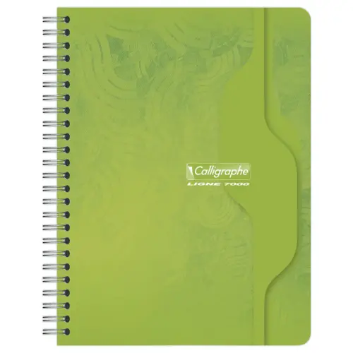 Cahier spirale Calligraphe 70g, 17x22cm, 5x5, 180 pages