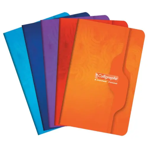 Carnet agrafé 5 x 5 - 9 x 14 cm 70 g - 96 pages - Coloris aléatoire - Calligraphe