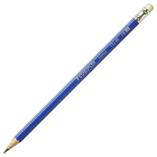 12 Crayons à papier HB - Embout gomme - STAEDTLER