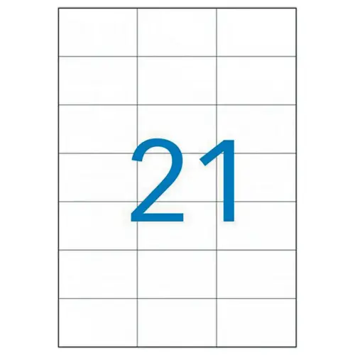 100 planches de 21 étiquettes étiquettes de signalisation - 70x42,4 mm - 100% recyclé