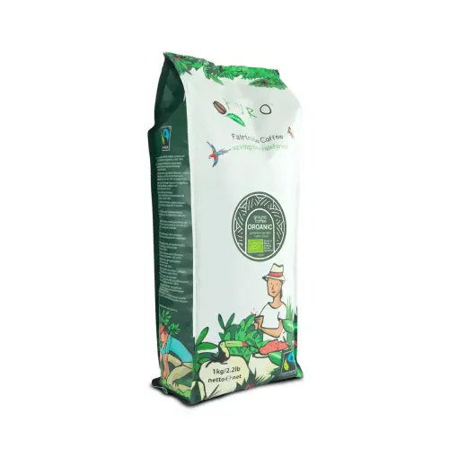 Paquet de café moulu 1Kg Puro Fairtrade Bio - Intensité 7