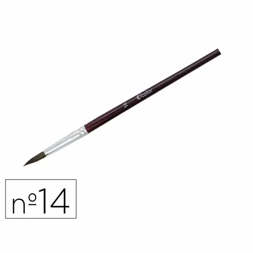 Pinceau gouache poil de poney n&deg;14 O'color - lot de 10 