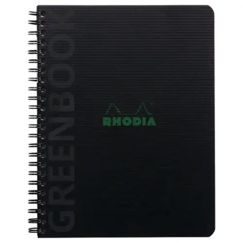 Cahier Rhodia polypropyl&egrave;ne recycl&eacute; - 160 pages A5+ - Noir - RHODIA 
